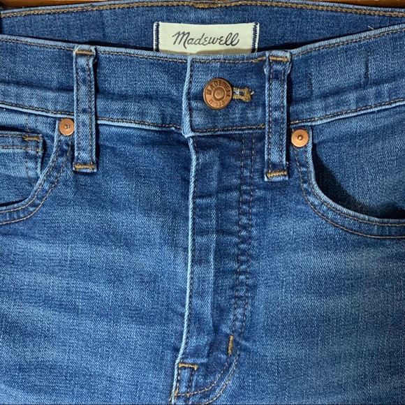 Madewell 10" High Rise Skinny Jeans Medium Brockton Wash 24 00 - Picture 8 of 11